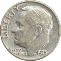 سکه 1 دایم 1975 روزولت - EF40 - آمریکا