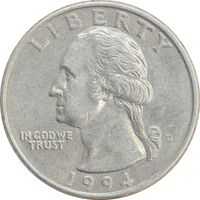سکه کوارتر دلار 1994 واشنگتن - EF45 - آمریکا