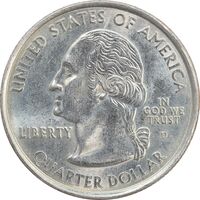 سکه کوارتر دلار 2000D ایالتی (ویرجینیا) - MS63 - آمریکا