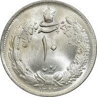 سکه 10 ریال 1323 - MS65 - محمد رضا شاه