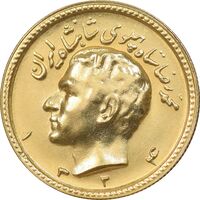 سکه طلا یک پهلوی 1324 - MS62 - محمد رضا شاه