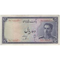 اسکناس 10 ریال سری سوم - تک - EF40 - محمد رضا شاه