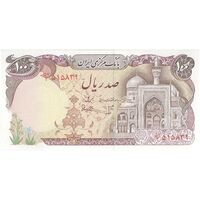 اسکناس 100 ریال (بنی صدر - نوبری) فیلیگران بیضی - تک - UNC63 - جمهوری اسلامی