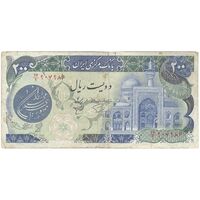 اسکناس 200 ریال (اردلان - مولوی) بدون فیلیگران - تک - VF30 - جمهوری اسلامی