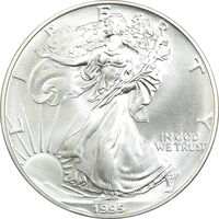 مدال یادبود 1 دلار 1995 عقاب - PF64 - آمریکا