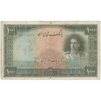 اسکناس 1000 ریال سری اول - تک - F15 - محمد رضا شاه