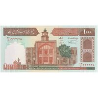 اسکناس 1000 ریال (نمازی - نوربخش) شماره کوچک - تک - UNC64 - جمهوری اسلامی