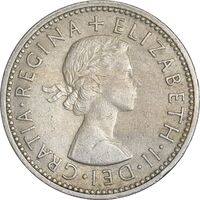 سکه 1 شیلینگ 1960 الیزابت دوم - سپر اسکاتلند - EF45 - انگلستان