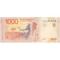 اسکناس 1000 پزو بدون تاریخ (2023-2024) جمهوری فدرال - تک - UNC64 - آرژانتین