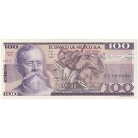 اسکناس 100 پزو 1982 جمهوری - تک - UNC64 - مکزیک