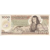 اسکناس 1000 پزو 1985 جمهوری اول - تک - UNC63 - مکزیک