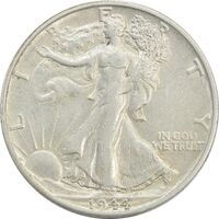 سکه نیم دلار 1944S نماد آزادی - AU50 - آمریکا
