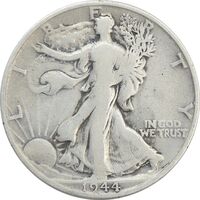 سکه نیم دلار 1944S نماد آزادی - VF25 - آمریکا