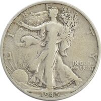 سکه نیم دلار 1945S نماد آزادی - VF30 - آمریکا