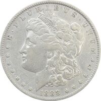 سکه یک دلار 1888 مورگان - VF35 - آمریکا
