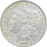 سکه یک دلار 1898 مورگان - EF45 - آمریکا