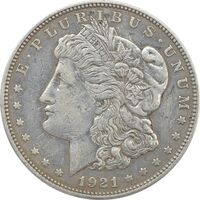 سکه یک دلار 1921 مورگان - VF35 - آمریکا