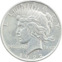 سکه یک دلار 1922 صلح - EF40 - آمریکا