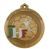 مدال آویز ورزشی برنز فدراسیون هندبال - AU - محمد رضا شاه