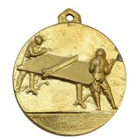 مدال آویز ورزشی طلا پینگ پنگ دانشگاه تهران - AU - محمد رضا شاه