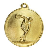 مدال آویز ورزشی طلا پرتاب دیسک - UNC - محمد رضا شاه