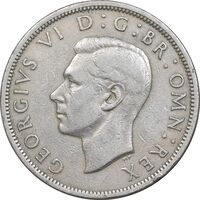 سکه 1/2 کرون 1947 جرج ششم - EF40 - انگلستان
