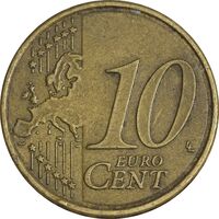سکه 10 یورو سنت 2008 جمهوری - EF45 - قبرس