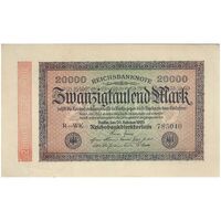 اسکناس 20000 مارک 1923 جمهوری وایمار - تک - AU - آلمان