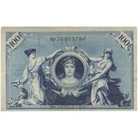 اسکناس 100 مارک 1908 ویلیام دوم - تک - VF - آلمان
