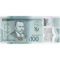 اسکناس 100 دلار 2022 الیزابت دوم - تک - UNC65 - جامائیکا
