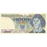 اسکناس 1000 زلوتی 1982 جمهوری خلق - تک - UNC65 - لهستان