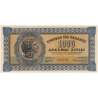 اسکناس 1000 دراخما 1941 جرج دوم - تک - UNC62 - یونان