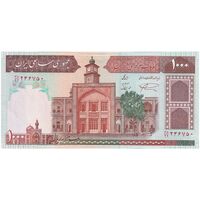 اسکناس 1000 ریال (نمازی - نوربخش) شماره کوچک - جایگزین  - تک - AU58 - جمهوری اسلامی