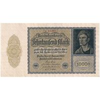 اسکناس 10000 مارک 1922 جمهوری وایمار - شماره سریال 6 رقمی - تک - UNC63 - آلمان