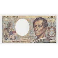 اسکناس 200 فرانک 1989 جمهوری پنجم - تک - UNC61 - فرانسه