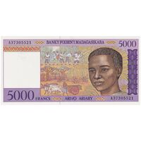 اسکناس 5000 فرانک بدون تاریخ (1995-1996) جمهوری سوم - Ravelomanana - تک - UNC65 - ماداگاسکار