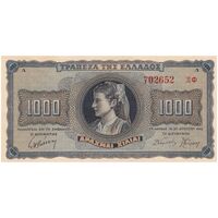 اسکناس 1000 دراخما 1942 جرج دوم - تک - UNC64 - یونان