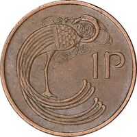سکه 1 پنی 1971 جمهوری - EF45 - ایرلند