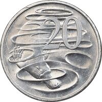 سکه 20 سنت 2019 الیزابت دوم - MS62 - استرالیا
