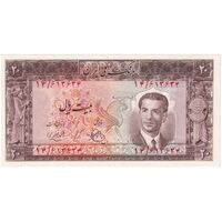 اسکناس 20 ریال 1330 - تک - UNC63 - محمد رضا شاه