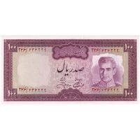 اسکناس 100 ریال (آموزگار - جهانشاهی) - تک - UNC63 - محمد رضا شاه