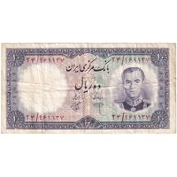 اسکناس 10 ریال 1340 - تک - VF25 - محمد رضا شاه