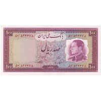 اسکناس 100 ریال 1333 - تک - AU58 - محمد رضا شاه