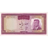 اسکناس 100 ریال 1342 - تک - AU58 - محمد رضا شاه