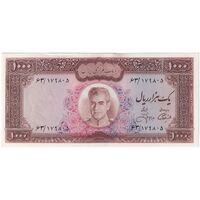 اسکناس 1000 ریال (آموزگار - جهانشاهی) - تک - UNC62 - محمد رضا شاه