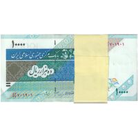 بسته اسکناس 10000 ریال امام (جعفری - مظاهری) - UNC - جمهوری اسلامی