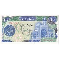 اسکناس 200 ریال (اردلان - مولوی) فیلیگران شاه - تک - UNC62 - جمهوری اسلامی