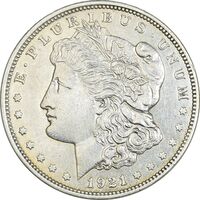 سکه یک دلار 1921 مورگان - AU50 - آمریکا