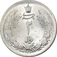 سکه 2 ریال 1310 - MS64 - رضا شاه