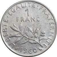 سکه 1 فرانک 1960 جمهوری کنونی - EF45 - فرانسه